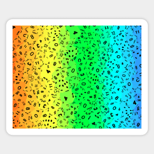 Rainbow Dice Everywhere Sticker